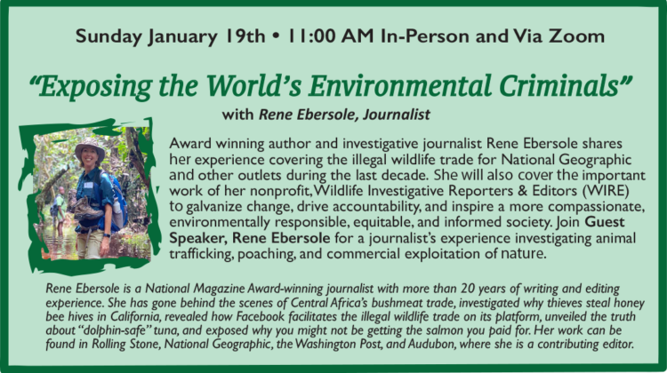 “EXPOSING THE WORLD’S ENVIRONMENTAL CRIMINALS” with Rene Ebersole, Journalist