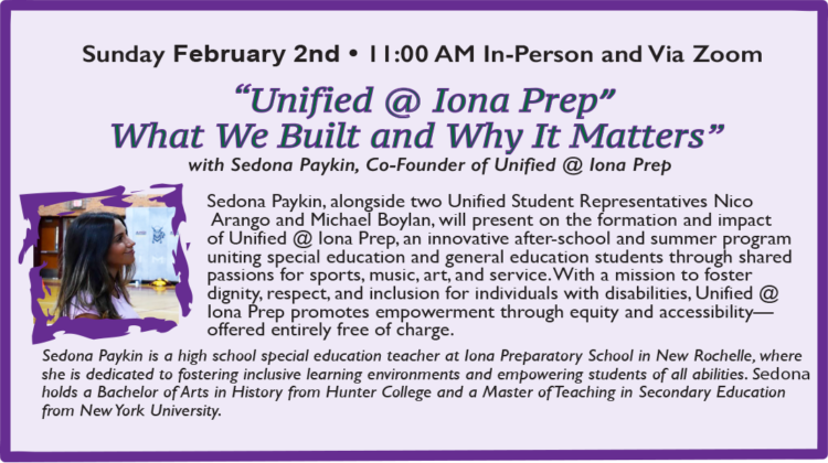 UNIFIED @ IONA PREP: WHAT WE BUILT AND WHY IT MATTERS with Sedona Paykin, Co-Founder